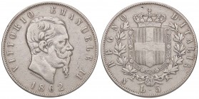 SAVOIA - Vittorio Emanuele II Re d'Italia (1861-1878) - 5 Lire 1862 N Pag. 483; Mont. 165 R AG
meglio di MB