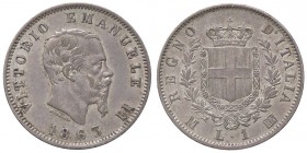 SAVOIA - Vittorio Emanuele II Re d'Italia (1861-1878) - Lira 1863 M Stemma Pag. 514; Mont. 204 AG Patinata
qSPL/SPL