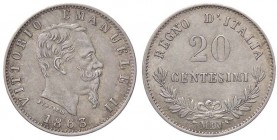 SAVOIA - Vittorio Emanuele II Re d'Italia (1861-1878) - 20 Centesimi 1863 M Valore Pag. 535; Mont. 226 AG
FDC