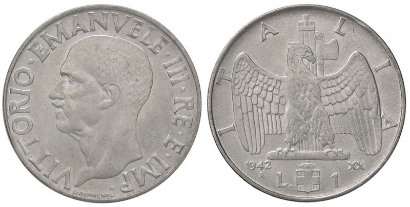 SAVOIA - Vittorio Emanuele III (1900-1943) - Lira 1942 XX Impero Mont. 231; Pag....