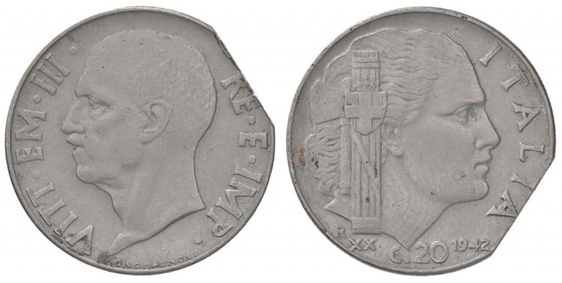 SAVOIA - Vittorio Emanuele III (1900-1943) - 20 Centesimi 1942 XX Impero Pag. 86...