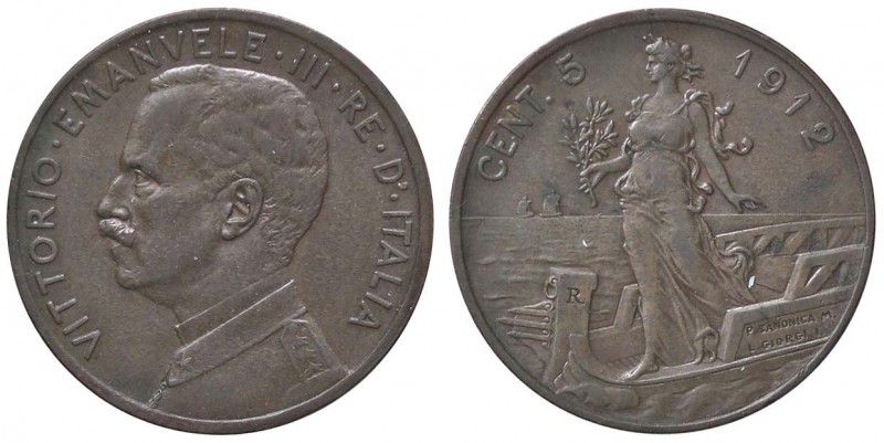 SAVOIA - Vittorio Emanuele III (1900-1943) - 5 Centesimi 1912 Prora Pag. 894; Mo...
