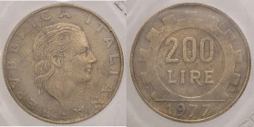 REPUBBLICA ITALIANA - Repubblica Italiana (monetazione in lire) (1946-2001) - 200 Lire 1977 Lavoro - Prova Mont. 1 R BT Sigillata Gianfranco Erpini se...