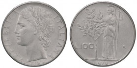 REPUBBLICA ITALIANA - Repubblica Italiana (monetazione in lire) (1946-2001) - 100 Lire 1978 NC AC asse ruotato di 45°
SPL