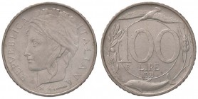 REPUBBLICA ITALIANA - Repubblica Italiana (monetazione in lire) (1946-2001) - 100 Lire 1993 Mont. 10 R AC Testa piccola Segnetti al R/
qFDC