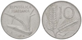 REPUBBLICA ITALIANA - Repubblica Italiana (monetazione in lire) (1946-2001) - 10 Lire 1954 NC IT asse ruotato di 315°
BB+