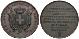 MEDAGLIE - SAVOIA - Vittorio Emanuele II Re d'Italia (1861-1878) - Medaglia 1863 - Visita alla zecca di Milano AE Ø 45
SPL