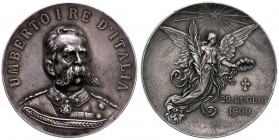 MEDAGLIE - SAVOIA - Umberto I (1878-1900) - Medaglia 1900 - Per la sua morte AG Ø 47 Colpetto
qSPL