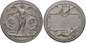 MEDAGLIE - SAVOIA - Umberto I (1878-1900) - Medaglia 1878 - Visita di Guglielmo II a Roma MB Ø 71
BB-SPL