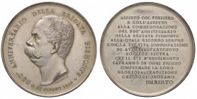MEDAGLIE - SAVOIA - Umberto I (1878-1900) - Medaglia 1888 - 250° Anniversario Brigata Piemonte MB Opus: Speranza Ø 59 Colpetti
qSPL