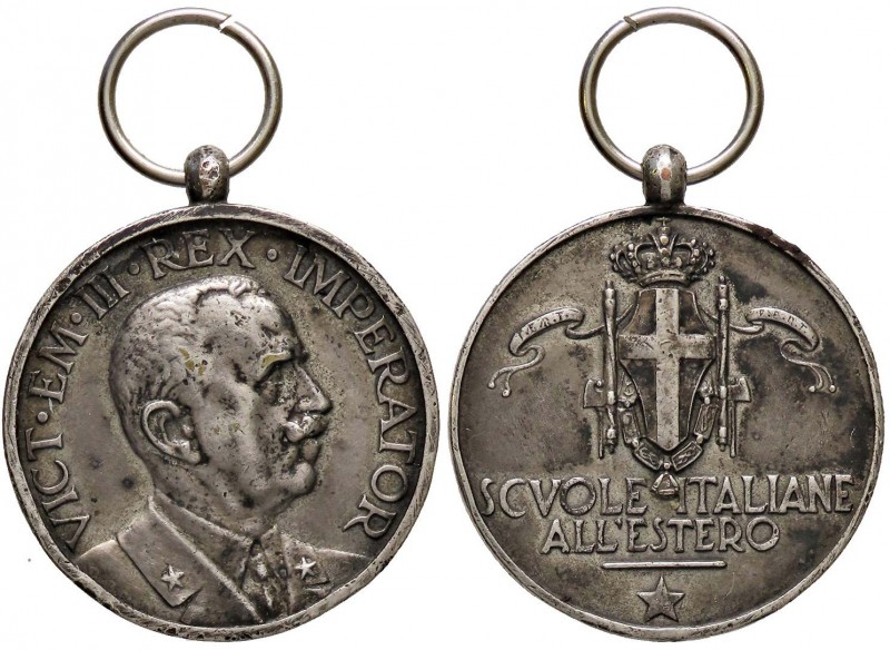 MEDAGLIE - SAVOIA - Vittorio Emanuele III (1900-1943) - Medaglia Scuole italiane...