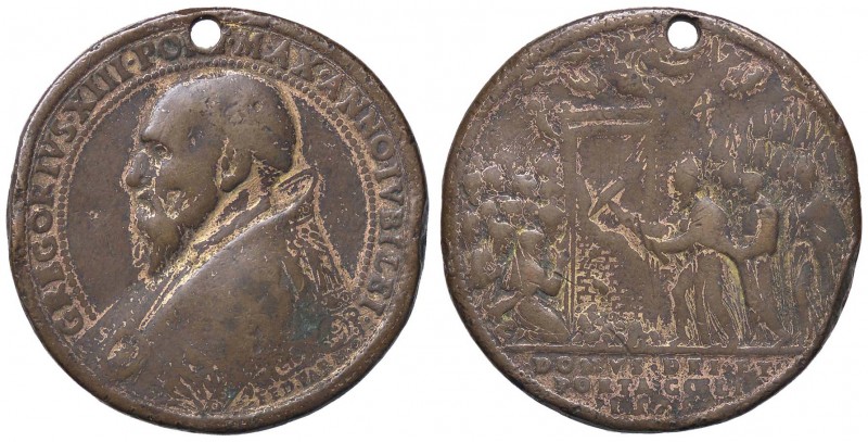 MEDAGLIE - PAPALI - Gregorio XIII (1572-1585) - Medaglia 1575 Mod. 710 RR AE Opu...