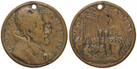 MEDAGLIE - PAPALI - Innocenzo XII (1691-1700) - Medaglia 1700 - Anno Santo Bart. 700 AE Opus: Hamerani Ø 40 Foro
meglio di MB
