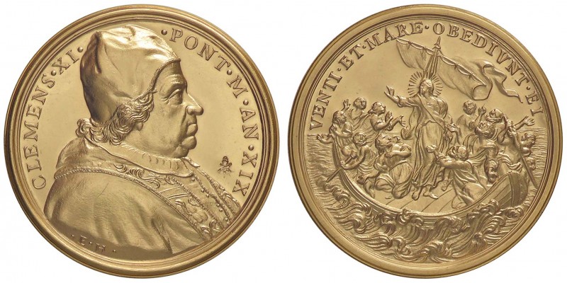 MEDAGLIE - PAPALI - Clemente XI (1700-1721) - Medaglia A. XIX MD Ø 38Punzone pap...
