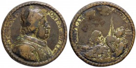 MEDAGLIE - PAPALI - Clemente XI (1700-1721) - Medaglia A. III AE dorato Opus: Hamerani Ø 35 Foro
qBB