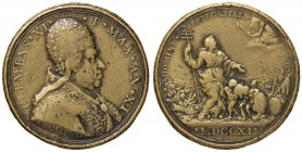MEDAGLIE - PAPALI - Clemente XI (1700-1721) - Medaglia 1711 A. XI - Preghiere per la fine della guerra in Europa AE Opus: Hamerani Ø 38
meglio di MB