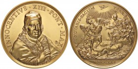 MEDAGLIE - PAPALI - Innocenzo XIII (1721-1724) - Medaglia 1721 MD Ø 48Punzone papale nel campo al D/
FDC