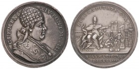MEDAGLIE - PAPALI - Clemente XIV (1769-1774) - Medaglia 1771 A. III R AG Ø 36 Colpetti
BB-SPL