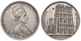 MEDAGLIE - PAPALI - Pio VII (1800-1823) - Medaglia A. XIII - Viaggio a Parigi AG Opus: Droz Ø 40
BB-SPL