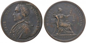 MEDAGLIE - PAPALI - Pio VII (1800-1823) - Medaglia 1803 A. IV Patr. 14 AE Opus: Hamerani Ø 38
qSPL
