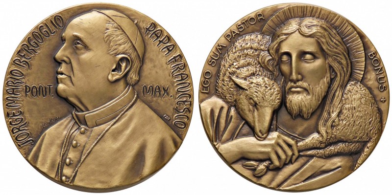 MEDAGLIE - PAPALI - Francesco (2013) - Medaglia Il buon pastore AE Ø 50
FDC