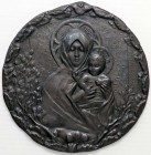 MEDAGLIE - RELIGIOSE - Placchetta uniface Madonna con il Bambino AE Ø 96
SPL