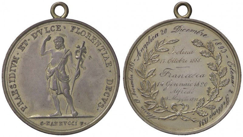 MEDAGLIE - CITTA' - Firenze - Medaglia 1898 - Premio della misericordia MB Opus:...
