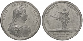 MEDAGLIE - CITTA' - Mantova - Medaglia 1770 - Nuovo regolamento delle dogane a Mantova AG Opus: Krafft Ø 48
qSPL