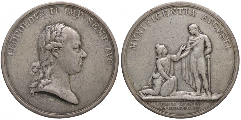 MEDAGLIE - CITTA' - Mantova - Medaglia 1791 - Opere pubbliche AG Opus: Vinazer Ø...