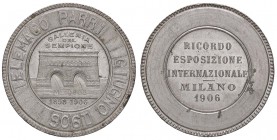 MEDAGLIE - CITTA' - Milano - Medaglia 1906 - Esposizione Internazionale AL Ø 32 Colpetto
SPL-FDC