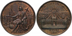 MEDAGLIE - CITTA' - Milano - Medaglia 1881 - Esposizione Nazionale ZI Opus: Ferrario Ø 47 In confezione
SPL-FDC
