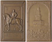MEDAGLIE - CITTA' - Milano - Placchetta 1905 - Monumento a Umberto I AE Opus: Cappucciomm 45x70
SPL-FDC