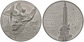 MEDAGLIE - CITTA' - Milano - Medaglia 1895 - Caduti durante le 5 giornate MB Opus: Johnson Ø 50
SPL+