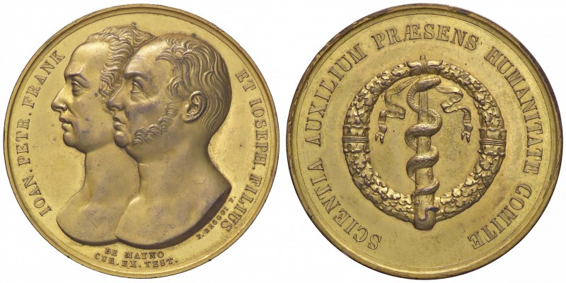 MEDAGLIE - CITTA' - Pavia - Medaglia Gian Pietro e Giuseppe Frank, medico e pitt...
