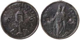 MEDAGLIE - CITTA' - Pavia - Medaglia Vergine del Carmine e SS Sacramento AE Ø 38 Montatura asportata
MB