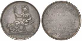 MEDAGLIE - CITTA' - Roma - Medaglia 1910 - Accademia d'armi AG Ø 42
SPL