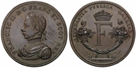 MEDAGLIE ESTERE - FRANCIA - Francesco II (1559-1560) - Medaglia AE Ø 54 Graffi al D/
qFDC