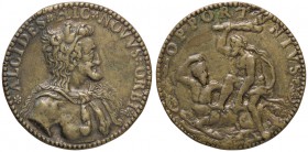 MEDAGLIE ESTERE - FRANCIA - Enrico IV (1589-1610) - Medaglia Per i successi contro Carlo Emanuele IV Jones 193 AE Ø 46
BB+