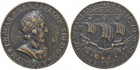 MEDAGLIE ESTERE - FRANCIA - Luigi XIII (1610-1643) - Medaglia 1628 AE Ø 36
BB+