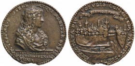 MEDAGLIE ESTERE - FRANCIA - Luigi XIV (1643-1715) - Medaglia 1667 - Canale di Linguadoca AE Ø 52
BB
