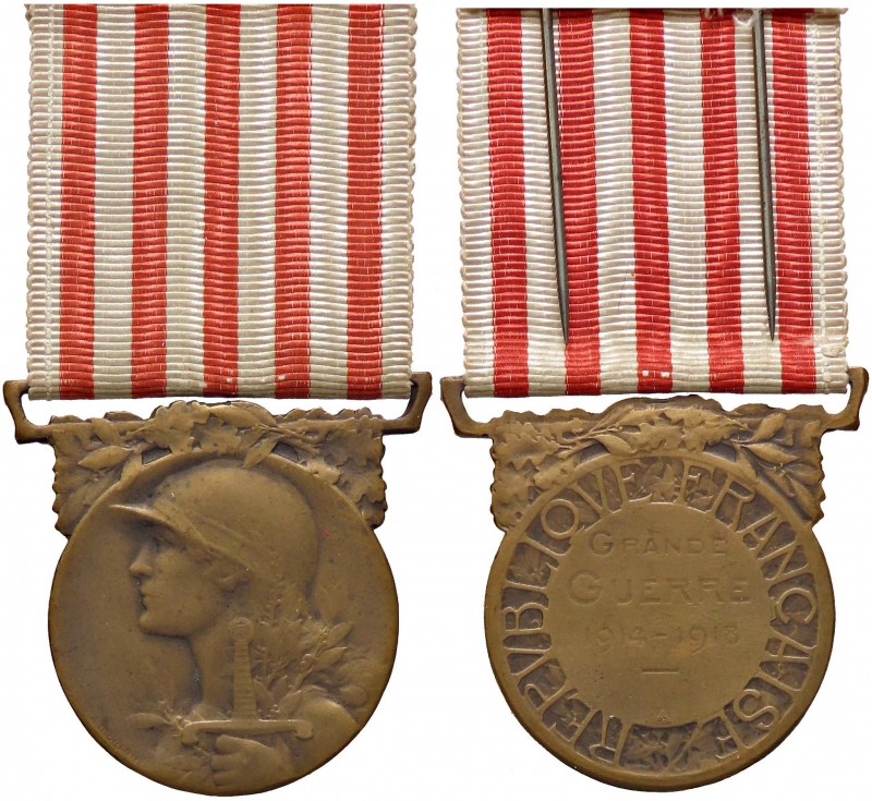MEDAGLIE ESTERE - FRANCIA - Terza Repubblica (1870-1940) - Medaglia 1914-1918 - ...