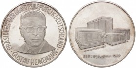 MEDAGLIE ESTERE - GERMANIA - Repubblica Federale (1949) - Medaglia 1969 (AG g. 69,8) Ø 60
FS