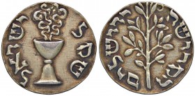 MEDAGLIE ESTERE - ISRAELE - Repubblica (1948) - Medaglia XVIII secolo - Shekel di Gorlitz (AG g. 14,61) Ø 32 Foro otturato e dorata
BB+