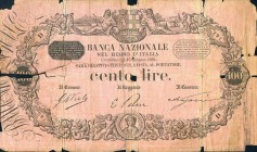 CARTAMONETA - SARDO-PIEMONTESE - Banca Nazionale nel Regno d'Italia - 100 Lire 16/01/1884 Gav. 198 RR Viola/Palau/Nazari
B