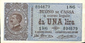 CARTAMONETA - BUONI DI CASSA - Vittorio Emanuele III (1900-1943) - Lira 28/12/1917 - Serie 161-200 Alfa 13; Lireuro 3C Giu. Dell'Ara/Righetti
FDS