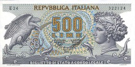 CARTAMONETA - BIGLIETTI DI STATO - Repubblica Italiana (monetazione in lire) (1946-2001) - 500 Lire - Aretusa 23/02/1970 Alfa 552; Lireuro 25C Viaggio...