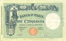 CARTAMONETA - BANCA d'ITALIA - Vittorio Emanuele III (1900-1943) - 50 Lire - Fascetto 31/03/1943 - Grande L Alfa 200; Lireuro 9A Azzolini/Urbini Due f...