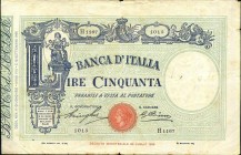CARTAMONETA - BANCA d'ITALIA - Vittorio Emanuele III (1900-1943) - 50 Lire - Fascetto con matrice 11/06/1930 Alfa 179; Lireuro 5/15 Stringher/Cima
qB...