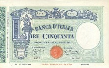 CARTAMONETA - BANCA d'ITALIA - Vittorio Emanuele III (1900-1943) - 50 Lire - Fascetto con matrice 16/10/1935 Alfa 194; Lireuro 5/30 Azzolini/Cima
qFD...