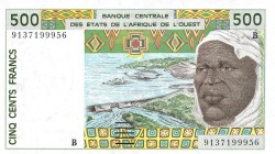 CARTAMONETA ESTERA - STATI DELL'AFRICA DELL'OVEST - 500 Franchi (1991-92) B Pick 210B Benin
FDS